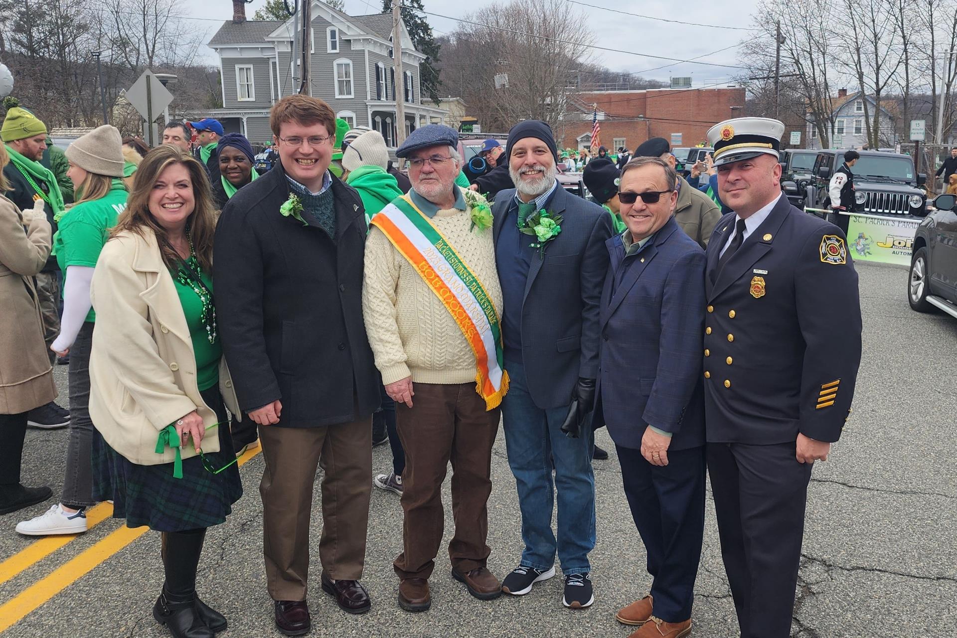 Commissioners March in Hackettstown's St. Patrick's Parade