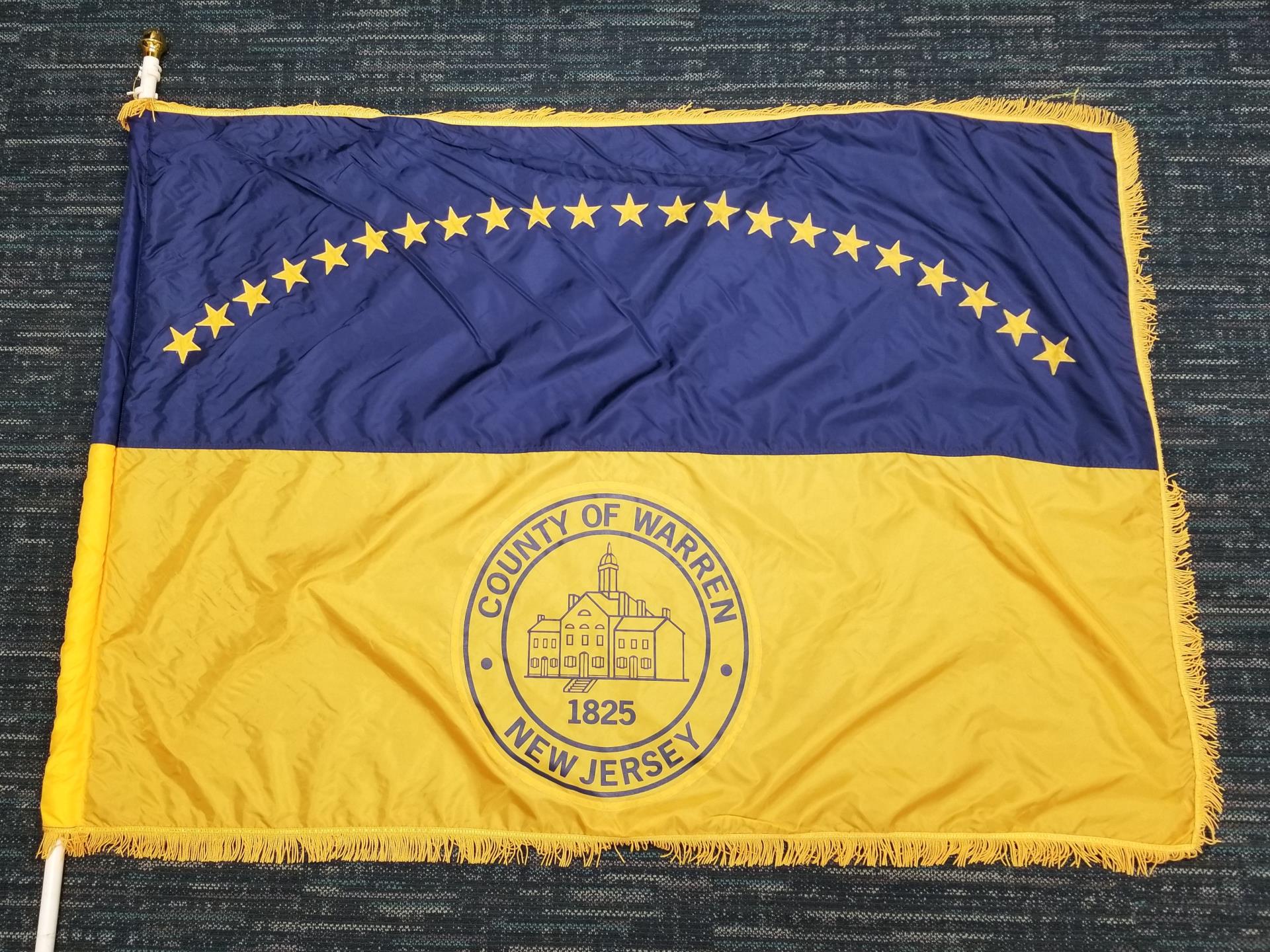 Warren County Flag - 22 stars new version