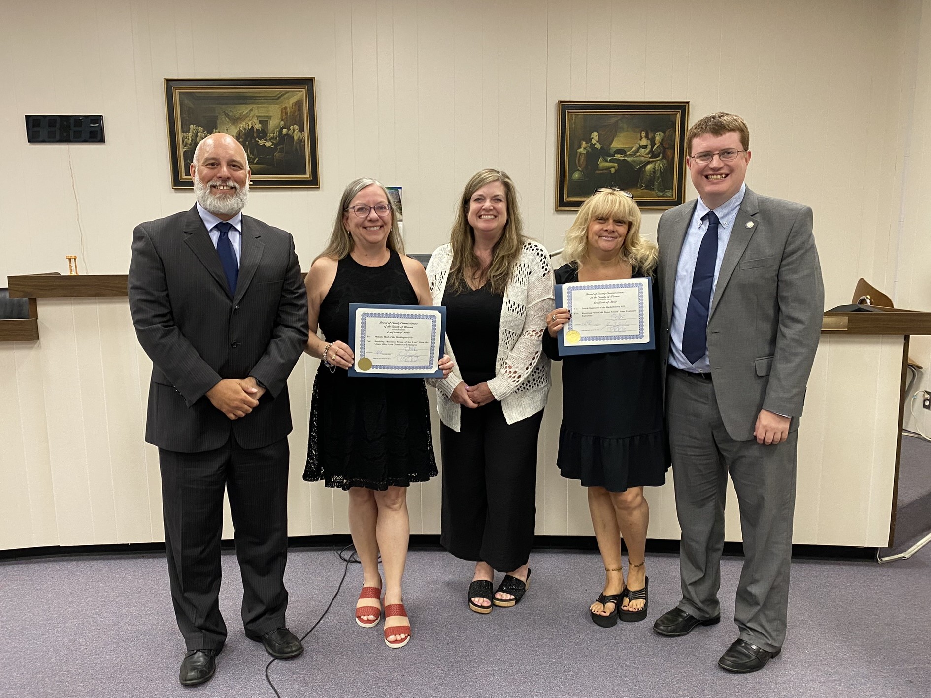 Warren County Commissioners Honor Two Local BID Directors